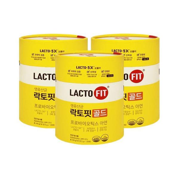 종근당건강 락토핏 생유산균 골드 2g 120포 3개/mjc (S46612945)