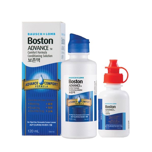보스톤 어드밴스 컴포트 포뮬라 컨디셔닝 솔루션 120ml+클리너 30ml 세트 하드렌즈 드림