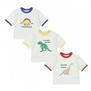 티치다이노반팔티셔츠 BLUE RED YELLOW  01R351006_P360900627