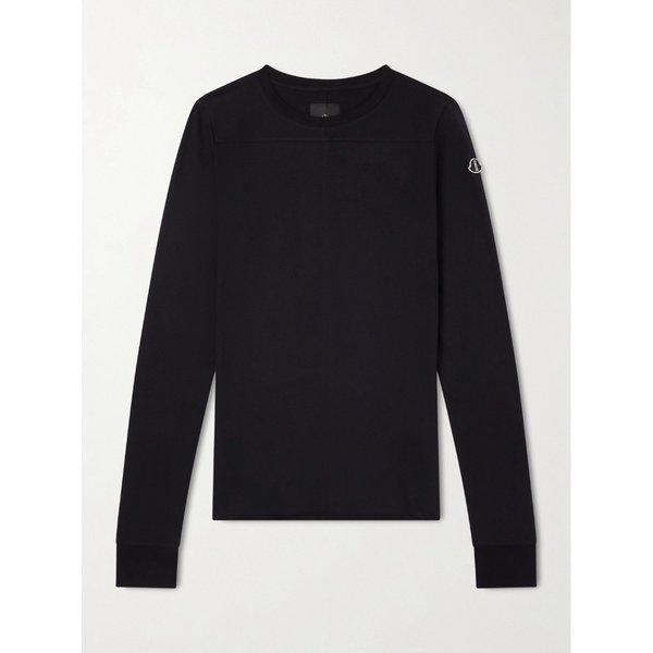 몽클레어 슬림핏 로고 에이프릴드 코튼 저지 티셔츠 46376663162963245