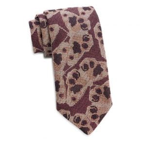 4871096 Dries Van Noten Abstract Pattern Wool & Silk Tie 94788415