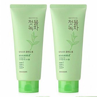 과일나라 첫물녹차 클렌징폼 180g x 2개