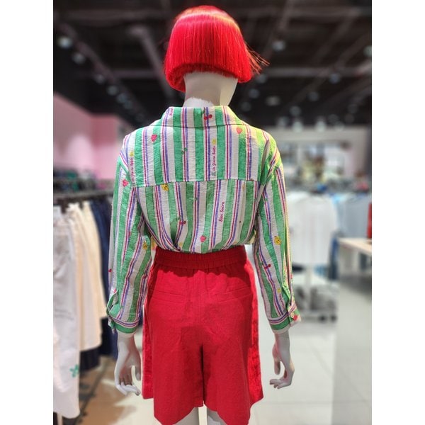 [부산점] 딸기 스트라이프 블라우스 BABLA7631GN