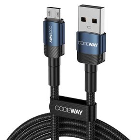 USB2.0 마이크로5핀 고속충전 메탈 케이블 2M TU5156-2M 데이터전송 Micro5P 3A TU5156-2M 코드웨