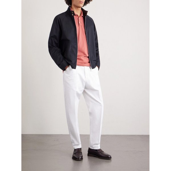 브루넬로쿠치넬리 슬림핏 코튼 피케 폴로 티셔츠 46376663163000474