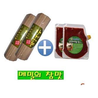 제이큐 소면 가공식품 메밀 세트 막국수1kgx2개+비빔장500gx2봉