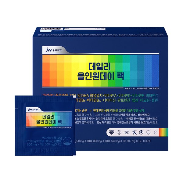 JW중외제약 데일리 올인원데이팩 1박스(2gX30팩)(30일분)