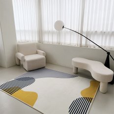 보나르 디자인 러그 극세사 단모 카페트 100x150cm