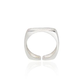 [Ir251]Sanding Square Silver Ring