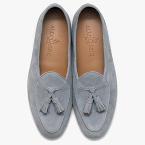 Belgian Tassel Loafers L.Gray Suede / ALC045