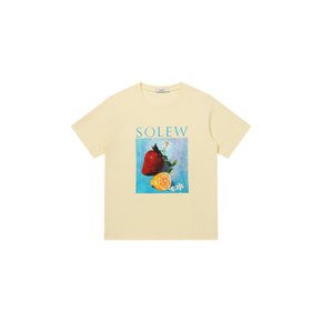 Fruit Graphic Short Sleeve T-shirt_Lemon