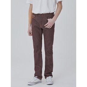 DENIM COLORED SELVEDGE PANTS WINE