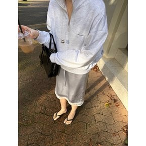 MUTE HALF ZIP-UP - LIGHT GRAY