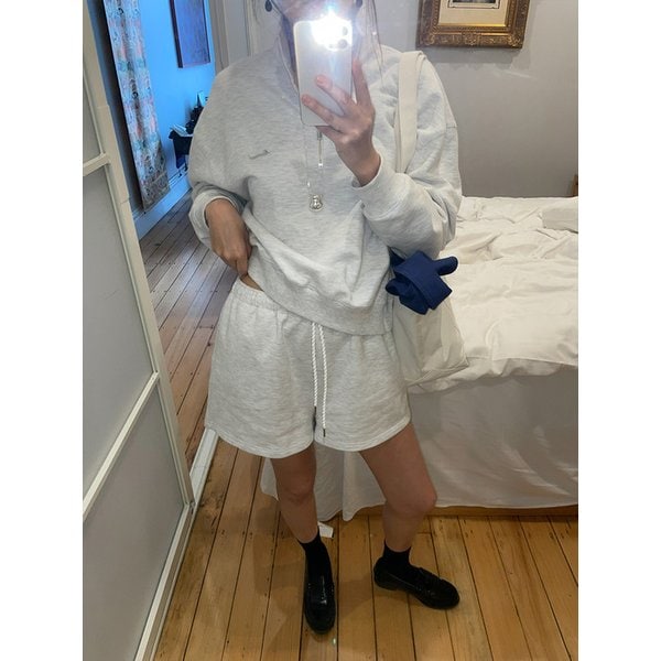 MUTE HALF ZIP-UP - LIGHT GRAY