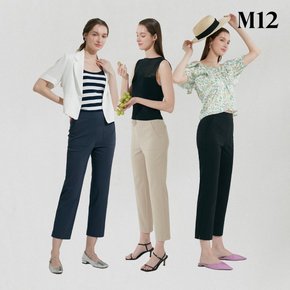 [온플] M12 24SS 여성 릴렉스 스트레치 팬츠 3종