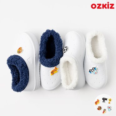 오즈키즈 꼼꼼플리스 아동 여아 남아 털안감 실내화 (파츠 세트)