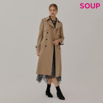 SOUP 베이직 롱 트렌치코트_S SA9BB81