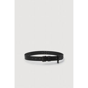 Stud-Decorated Cowhide Belt (black) LXAAX26100BKX