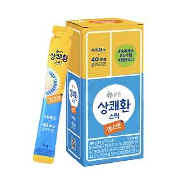 삼양사 큐원 상쾌환 스틱 망고맛 18g x 10개입 상온