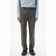 Grey Slim Fit Wool Setup Pants_CWPAA24712GYX