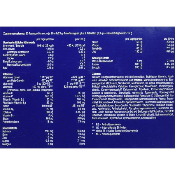 이뮨 Immun 멀티비타민 미네랄 정제 드링크 +알약 30일분