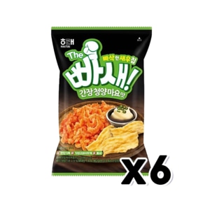 해태 빠새 간장청양마요맛 봉지과자 55g x 6개