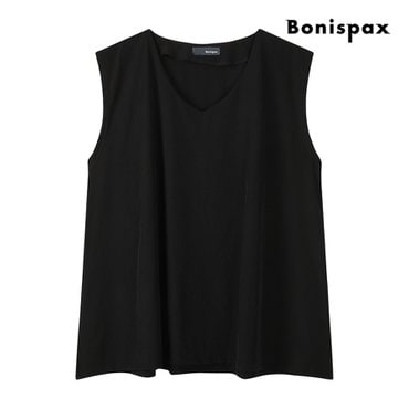 보니스팍스 딥 무드 V넥 슬리브리스 블라우스 (XP7SH026M0)