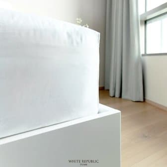 화이트리퍼블릭 호텔 매트리스 커버 Fitted Sheet (S,SS, Q, LK, K, EK) (120수, 80수, 60수, 40수)