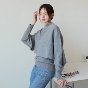 [최초가 109,900원][르포엠]아에린 울 블렌드 케이프 가디건+슬리브리스 2종세트
