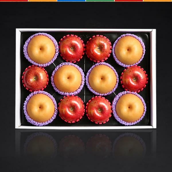 [향채움] 과일혼합 선물세트 1호 5kg (사과 6과 + 나주배 6과)(+박스포장)