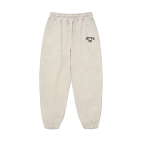 SP SNTPN ARCH LOGO SWEAT PANTS-OATMEAL