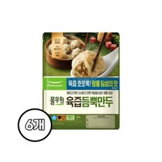 풀무원 육즙듬뿍만두 400g x 6봉 고기만두 야식 간식 샤오롱바오 간편