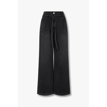 GCUT [지컷24F/W]백 밴딩 벨티드 와이드 데님 팬츠(7214455182)