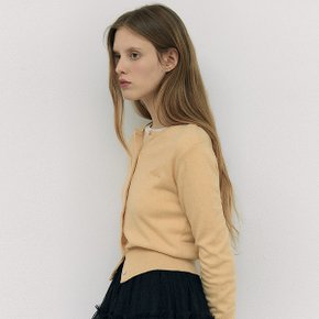BASIC ROUND CARDIGAN YELLOW
