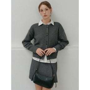 소피 버튼 니트 가디건_차콜 / SOPHIE BUTTON KNIT CARDIGAN_CHARCOAL