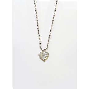 Heart Ball Chain Necklace 소수 하트 볼 체인 목걸이