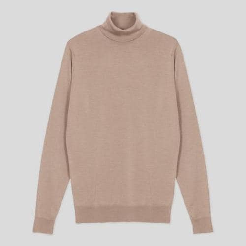 존스메들리 스웨터 CHERWELL PULLOVER ROLL NECK LS SOFT FAWN