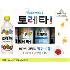 저칼로리 이온음료 저칼로리 여름 수분보충 이온음료 토레타 500ml 12