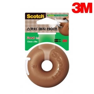 아이정 3M 매직테이프 도넛 초코 (12mmx10m)