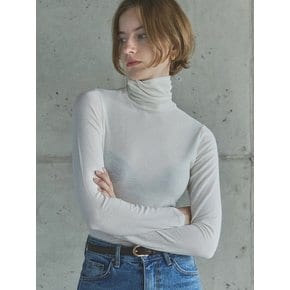 SLIM TURTLENECK T-SHIRTS / WHITE