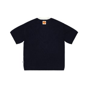 [공식](정상가 : 129,000원) 레시피 반팔 니트 티셔츠 NAVY