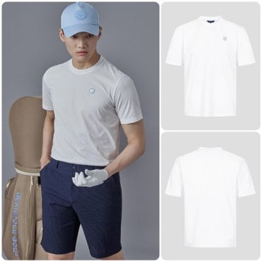 빈폴골프 SS25 UNI 소로나 반팔 편한 티셔츠 - 화이트 (BJ5442NB31)