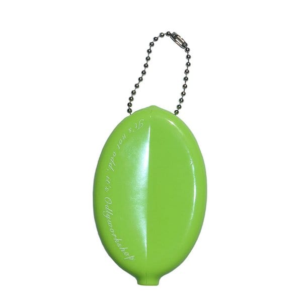 Coin Pouch Keyring, Neon Green