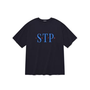 SP SERIF STP LOGO T SHIRTS-NAVY