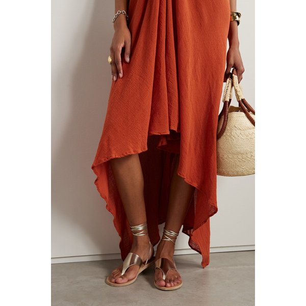 닉타 메탈릭 가죽 샌들 1647597324870921