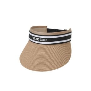 왁[WAAC]골프 (WGRCX24325LBR)여성 Raffia Visor