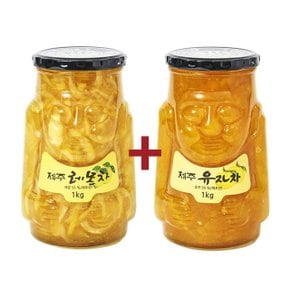 제주 레몬차 1kg+유자차 1kg