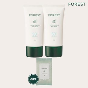 포레스트 워터리 에센스 선크림 80ml + 클린징티슈 30매