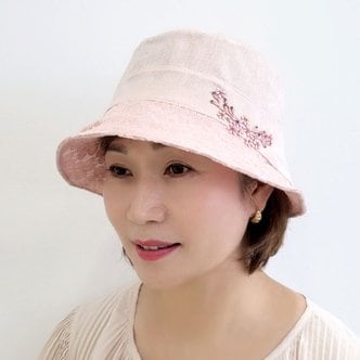 제이제이나인 레이스챙 벙거지 버킷햇 보넷 중년여성 봄 여름 모자