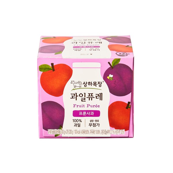 상하목장 과일퓨레 프룬사과 200g*6입